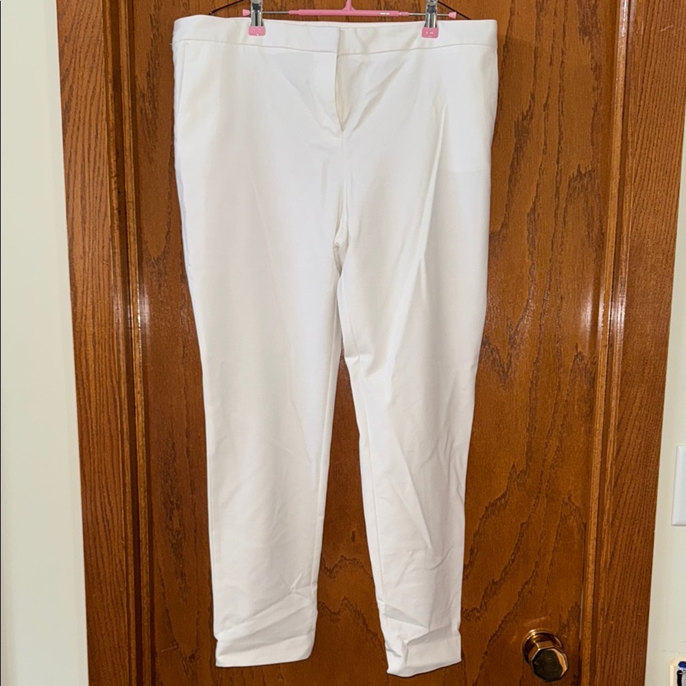 Vince Camuto Crisp White Ankle Pants
